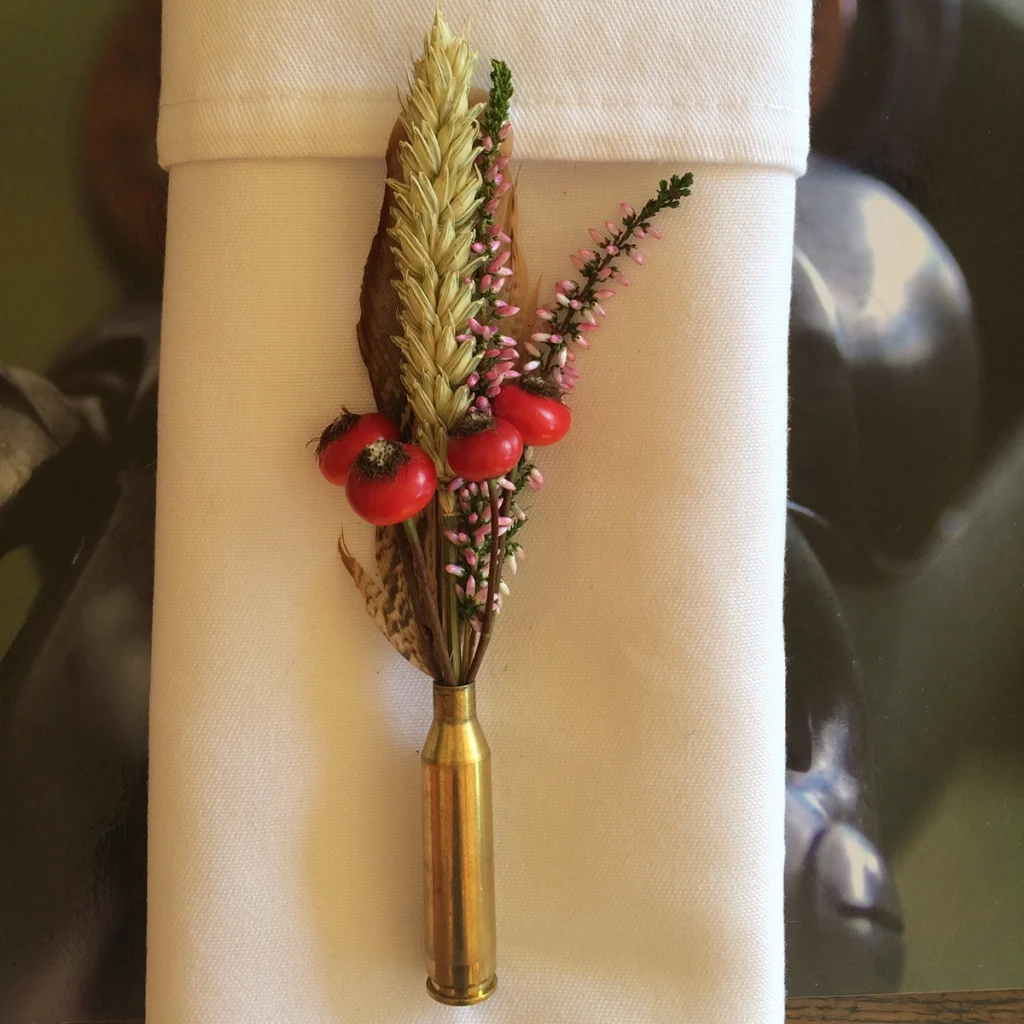 Serviette flower posy