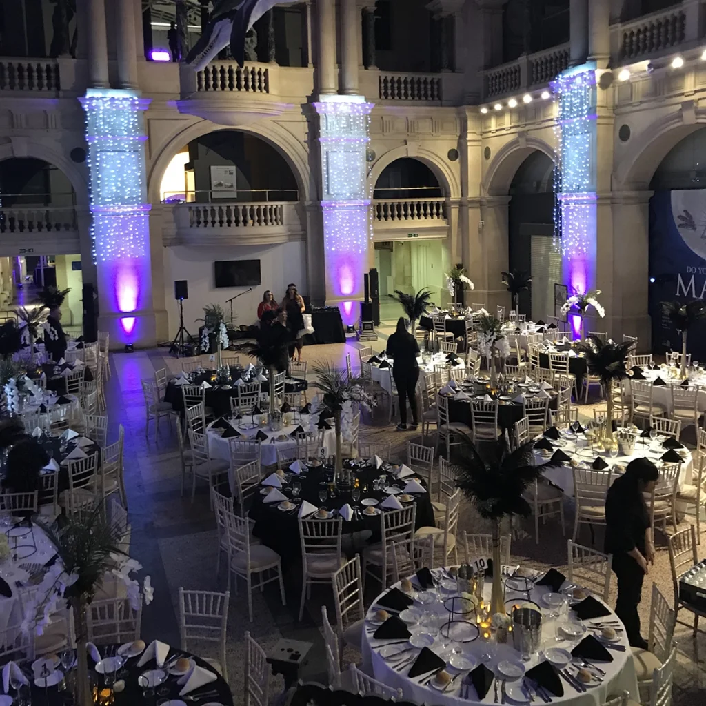 Black and white theme event